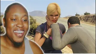 GTA 5 Michael Kills Tracey after he caught her with franklin Reaction!