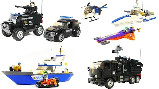 How to Build LEGO Police trucks and ships