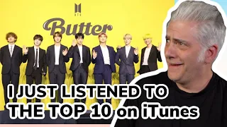 Reacting to the Top 10 Songs on iTunes...BTS WTF?