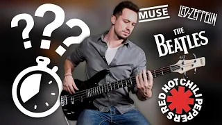 Guess 25 Songs By Famous BASS Lines