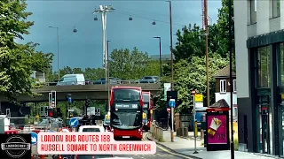 I rode most tourist popular LONDON  BUS 188 Join me on board