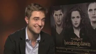 Robert Pattinson on filming sex scenes - Twilight Saga - Breaking Dawn Part 2 interview