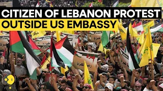 Tear gas fired near US embassy in Lebanon at protesters after Gaza Hospital strike | WION Originals