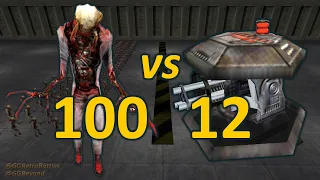 100 Zombies vs 12 Automatic Turrets - Half-Life Retro Battles