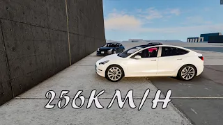 Tesla Model 3 | Crash Test 256KM/H | BeamNG Drive