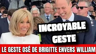 Commémoration : Ce geste osé de Brigitte Macron envers le prince William fait parler