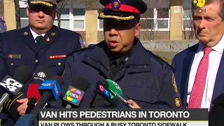 A speeding van kills 10 injures 16 in Toronto