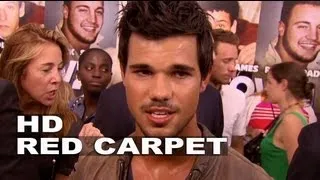 Grown Ups 2 Premiere: Taylor Lautner Interview Part 2 | ScreenSlam