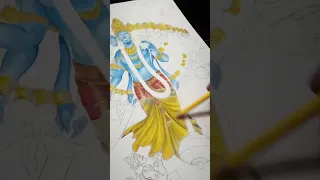 Lord Vishnu Drawing 🙏👍😍 #shorts Video #youtube  😊🙂😍