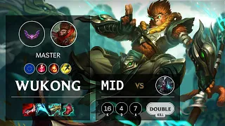 Wukong Mid vs Ekko - EUW Master Patch 12.2