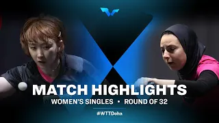 Dina Meshref vs Suh Hyowon | WTT Contender Doha 2021 | Women's Singles | R32 Highlights