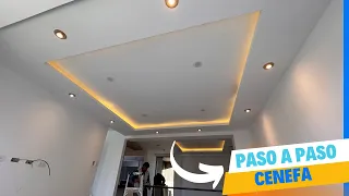 COMO hacer una decoración de CENEFA para tu sala con placa de drywall PASO A PASO