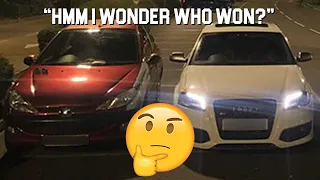 Audi S3 Vs. Peugeot *SAVAGE* 206 - DRAG RACE