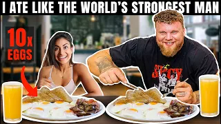 I ATE LIKE THE WORLD'S STRONGEST MAN Ft The Stoltman Brothers
