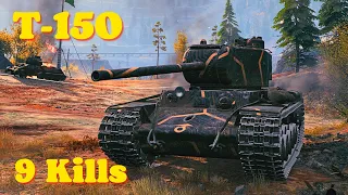 World of tanks T-150 - 3,6 K Damage 9 Kills, wot replays