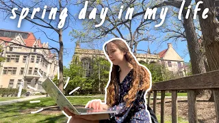 spring study vlog || a quieter day in my life at college