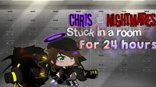 Chris and nightmare stuck in a room for 24hrs challenge||Gacha club||