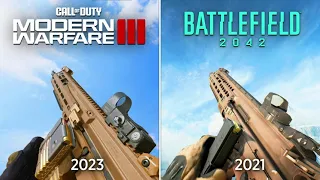 Call of Duty MW III vs Battlefield 2042   Physics and Details Comparison 2024