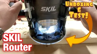 SKIL 14amp Plunge and Fixed Base Router Combo - Unboxing and Test Use!