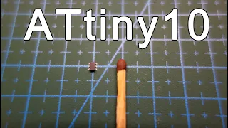 ATtiny10 is the smallest AVR microcontroller. Review, programming USBasp programmer