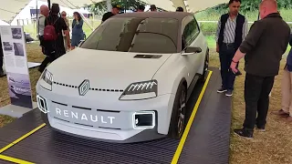 Renault 5 pre production EV at the Goodwood Festival of Speed Thurs 13th July 2023