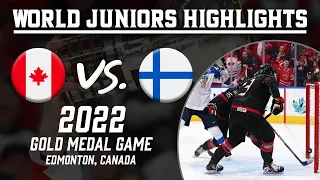 Canada vs. Finland - 2022 WJC Gold Medal Game - Extended Highlights