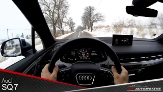 Audi SQ7 4.0 biTDI POV Test Drive + Acceleration 0 - 200 km/h