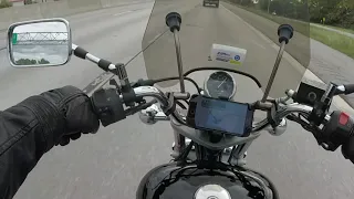 Suzuki GZ250 On The Expressway