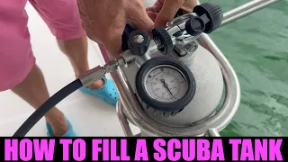 279: How to Fill a Scuba Tank on a Boat with a Portable Scuba Air Compressor - Bavaria Fun 2