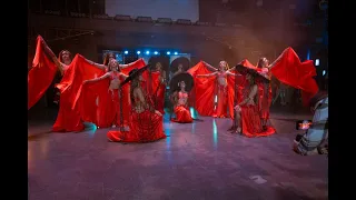 Belly Dance. Ladies in Red.