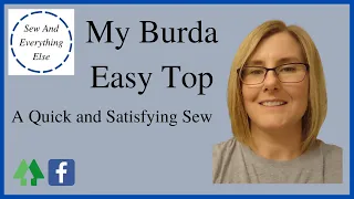 Burda Easy Top Sewing Pattern - A Quick and Satisfying Sew