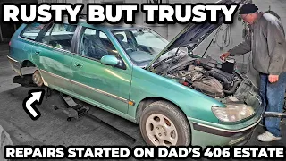 Sill & Wheel Arch Repairs Started On Dad's Peugeot 406 Estate - Workshop Chat PLUS A New Podcast?