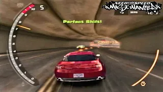 Perfect Shifting (Quick Race: Drag on Bayshore & Boardwalk - Custom Race) | NFSMW (2005) on PS2