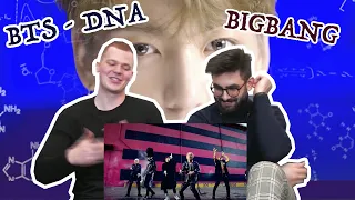 NON KPOP FANS REACT TO BTS + BIGBANG | Русские парни реагируют на DNA + BANG BANG BANG | BAH