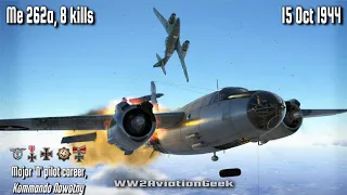 Me 262a: 8 kills, Bomber Intercept over Malmedy | Ace in a day | IL-2 WW2 Air Combat Flight Sim