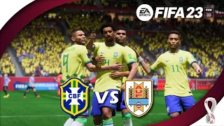 FIFA 23 -  Uruguay vs. Brazil - World Cup 2022 | PC Gameplay | 1080p HD