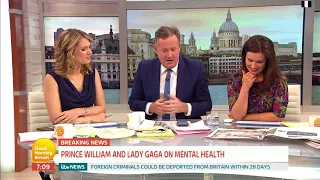 Piers and Susanna Discuss Prince William's Mental Health Chat With Lady Gaga | Good Morning Britain