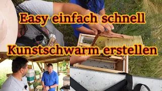 Kunstschwarm erstellen, ohne ausgebaute Rahmen usw. ... Überraschung