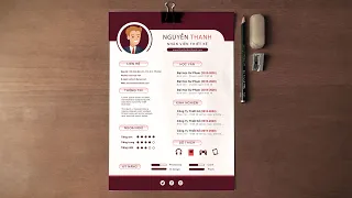 Hướng dẫn thiết kế CV cho người mới ra trường bằng illustration | Hải Thanh Design