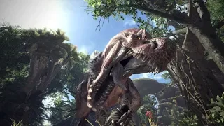 Monster Hunter World  ловлю Аньяната 6 ранг 6 звезд соло веселый Рекс