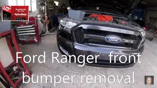 Ford Ranger  front bumper removal