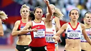 Turkeys Asli Cakir Alptekin Wins Womens 1,500 meters Gold Medal 2012 London Olympics