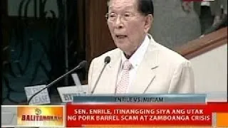 BT: Sen. Enrile, pinasaringan si Sen. Santiago sa kanyang privilege speech