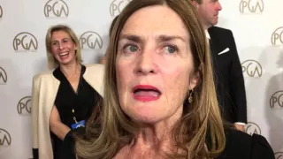 Finola Dwyer ("Brooklyn' Oscar nominee) on Producers Guild Awards red carpet