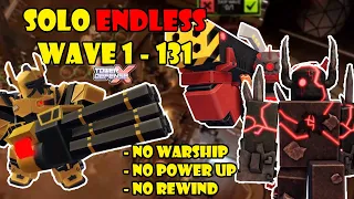 SOLO ENDLESS - Wave 131 - No Warship | Roblox TDX