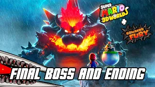Super Mario 3D World + Bowser's Fury - Ending, Final Boss Fight, & Credits (NS)