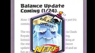 Royal Ghost Nerfed? Clash Royale Balance Update! Cards Buffed/Nerfed