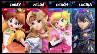 Super Smash Bros Ultimate Amiibo Fights   Request #10475 Daisy & Zelda vs Peach & Lucina