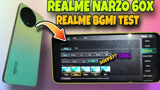 Realme Narzo 60x  Bgmi Test | heating And Battery Test | Dimenaity 6100 120HZ