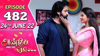 Anbe Vaa Serial | Episode 482 | 24th June 2022 | Virat | Delna Davis | Saregama TV Shows Tamil